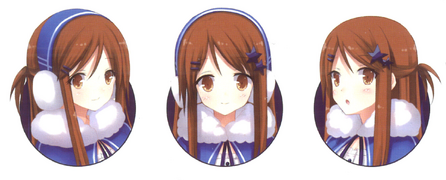 许燕在《铁道少女project:动车组篇》中的表情图