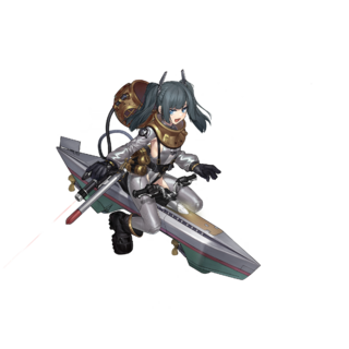 方案：老式潜水服+拟物化为手枪（甚至还加了一个激光指示器）的鱼雷+骑乘状态潜航器。示范者：《战舰少女》中的U-14。