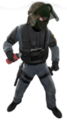 CSGO中，一个手持燃烧弹的GSG9阵营玩家。