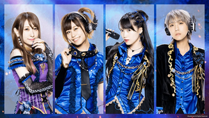 真人组合（旧版1） 左起：桃野春菜、大冢纱英、加藤里保菜、Tsunko